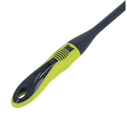 Royalford Toilet Brush with Holder - Easy Storage with Comfortable Handle - Compact Round Design - Clears Clogged Toilets and drains - Ideal for Home & Office Use