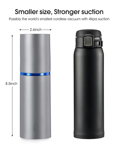 NALACAL Mini Vacuum, Air Duster and Hand Pump 3 in 1, Cordless Handheld Vacuum, USB Rechargeable, Easy to Clean Desktop, Keyboard, Drawer, Car Interior and Other Crevices, Small Spaces