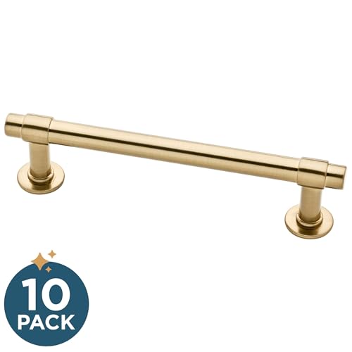 Franklin Brass Straight Bar Cabinet Pull, Champagne Bronze, 4 in (102mm) Drawer Handle, 10 Pack, P29617Z-CZ-B