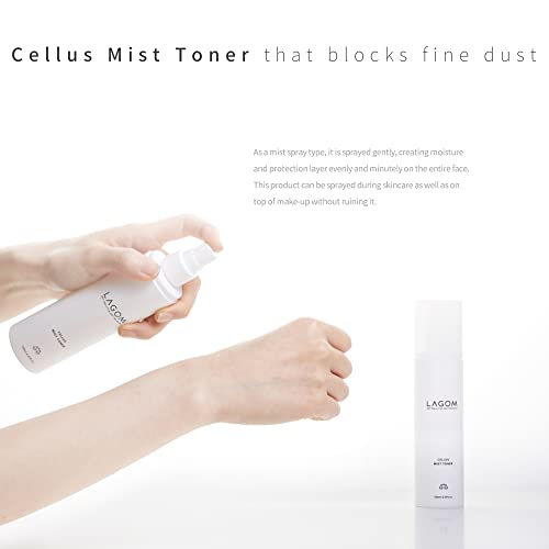 [LAGOM] CELLUS Mist Toner, Hydrating & Protective Facial Mist, pH Balancing, Fine Dust Block, 120ml/4.05oz