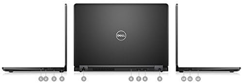 Dell (Refurbished) Latitude 5480 Laptop, 14 Inch FHD Anti-Glare Non-Touch Display, Intel Core i7-6600U, 8 GB DDR4, 256 GB SSD, Webcam, Windows 10 Pro