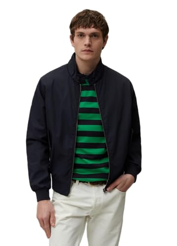 ovs Men Piombo Full-Zip, Solid Colour, Bomber Jacket