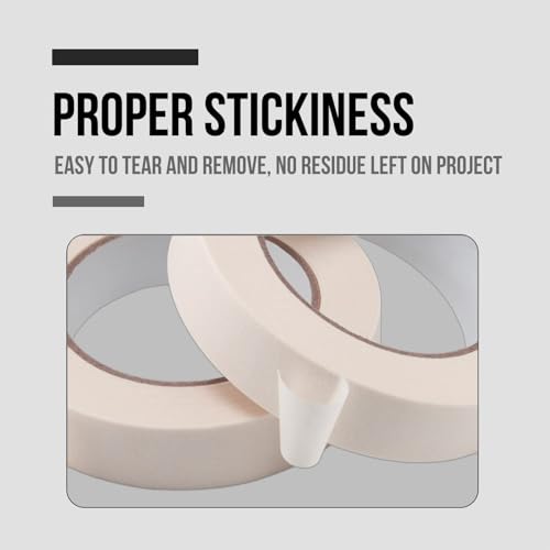 MOMENT 1 Roll Masking Tape 1 inches x 20 Yards | Strong Adhesive Tape for Painting, Decorating, DIY Home, Office, School Stationery, Arts, DIY Crafts