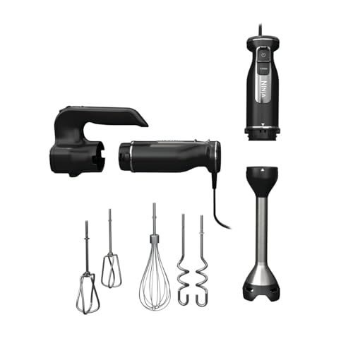 Ninja Foodi 3-in-1 Hand Blender, Mixer & Chopper [CI100ME], 850W, Silver/black