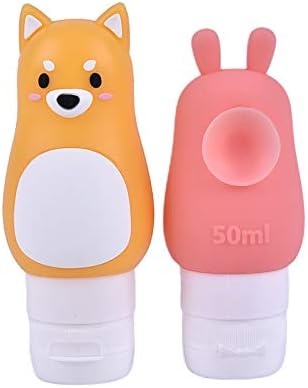 Cute Portable Silicone Travel Case Refillable Bottle Organizer Storage Bottle 50/70ml zhengpingpai (Color : 70ml as pic)