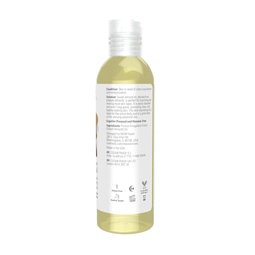 Now Solutions Sweet Almond Moisturizing Oil, 118 ml