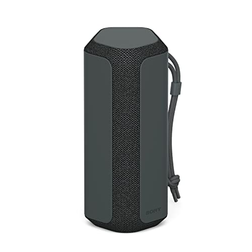 Sony SRS XE200 X Series Wireless Ultra Portable Bluetooth Speaker, IP67 Waterproof, Dustproof and Shockproof with 16 Hour Battery and Easy to Carry Strap, Black, SRSXE200/B,