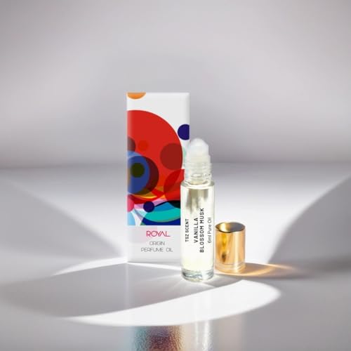 TSZ Scent Vanilla Blossom Musk Perfume Oil 6ml - Unisex Fragrance, Sweet Floral Powdery Notes - Long-Lasting Parfum for Men and Women
