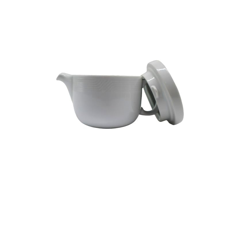 Royal Porcelain Tea Pot with Lid 0.4 L â€“ White Ware â€“ Elegant Teapot for Serving Tea and Herbal Infusions