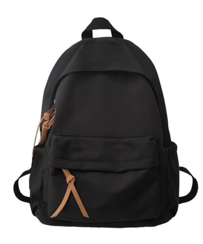 Glowic Unisex'S Standard Backpack For Men Women Boys Girls/Office School College Teens & Students (Wbag-64) (Black)