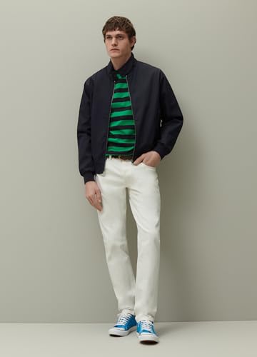 ovs Men Piombo Full-Zip, Solid Colour, Bomber Jacket