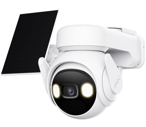 Imou 4G LTE Solar Security Camera, Surveillance Camera with 10000mAh Battery, Color Night Vision, Two-Way Audio, IP66, Low Temperature Charging, SIM and SD Card Included