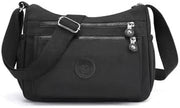 Crossbody Bags for Women Waterproof Tote Bag Casual Nylon Purse Handbag RFID Lightweight Messenger Bag - Black