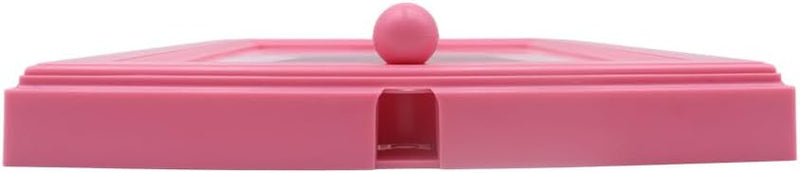 Alide Candy Dispenser Picture Frame Wall Mounted Interactive Gumball Machine Snack Dispenser for Kitchen with Fun Photo Frame (Pink)