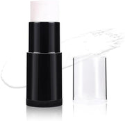 Clown White Face Paint Stick, Portable Eye Black Stick for Sports, Full-coverage Cream Face Paint for Halloween SFX Makeup Cosplay Joker Costume Parties, Cream Grease Sticks(Black) - White