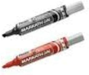 Pentel Maxiflo Chisel Tip White Board Marker, Red