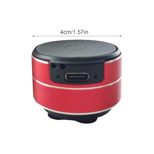 Buzzgo Speaker, Wirelessly BT Speaker, Small Bone Conduction Subwoofer with Enhanced Bass, 360° Surround Sound, Pocket-Sized, Type C Charging, Button Control, Suction Cup Design, for Smooth Surfaces