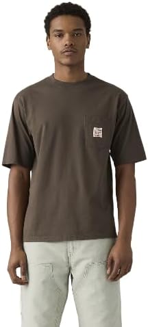 Mens Ss Workwear Tee Regular Fit - Brown
