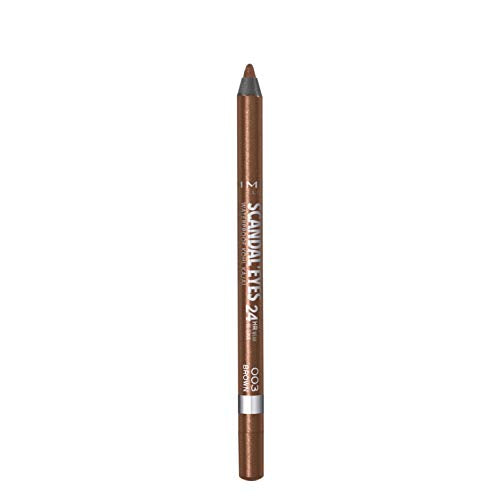 Rimmel London, Scandaleyes Waterproof Kohl Kajal Liner - A soft brown shade with shimmer - 003 Brown, 1.3 g (0.04 oz)