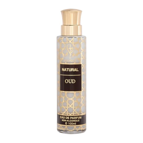 Hamidi Home Natural Oud 4 Pieces Gift Set, Air Freshener 480ml, Eau De Parfum 100ml, Perfume Oil CPO 12ml, Muattar 50gm, Fragrances, Use Every where, Smoke Free, Long Lasting, Gifts Hampers