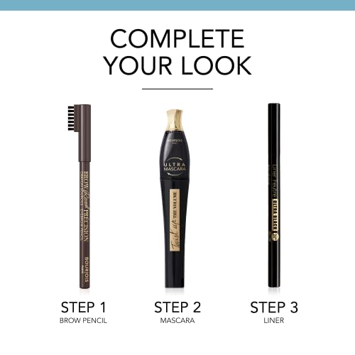 Bourjois Twist Up The Volume Mascara – Ultra Black, Lengthens, Adds Volume, Clump-free, 8ml (0.3oz)