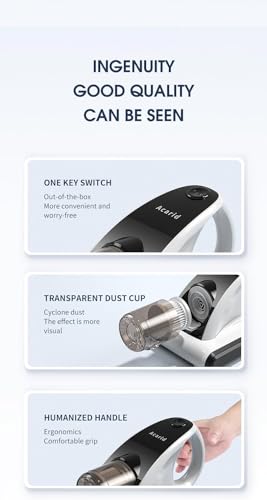Mattress Vacuum Cleaner, UV Bed Cleaner 12KPa Handheld Upgraded Effectively Clean Up Bed (B)