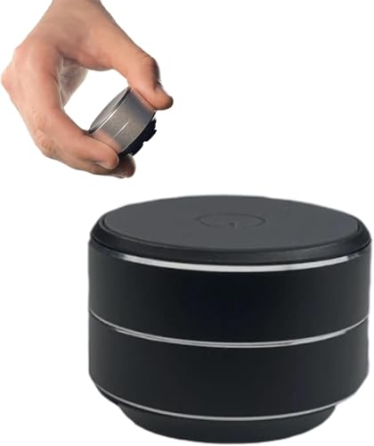 Buzzgo Speaker, Buzzgo Echo Speaker, Black Technology Bone Conduction Bluetooth Resonance Subwoofer,Small and exquisite,Suitable for home office gifts (Black,1pcs)
