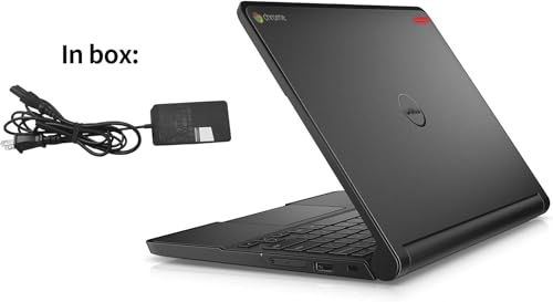 KJD Used Chromebook Laptop 11-3120 P22T 11.6 Inches Intel Celeron N2840 2.16GHz Processor 4GB RAM 16GB SSD Chrome OS PC Notebook Top Apperance Covered by Computer Skin with Charger (Upgraded)