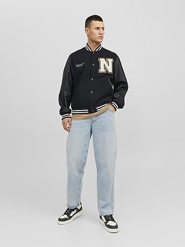 JACK & JONES Men's JORCOLLEGE WOOL BLEND BOMBER NOOS Jacket