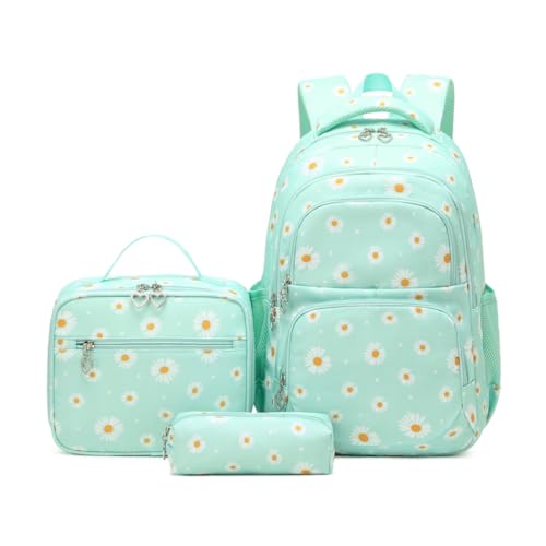 Armbq Girls Backpack Kids School Bookbag Set for Teen Girls Elementary Students Casual Back Pack with Lunch Box