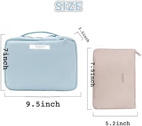 Queboom Travel Makeup Bag Cosmetic Bag Makeup Bag Toiletry bag for women and girls