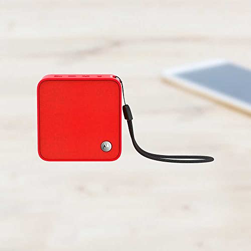 Motorola Lifestyle 73781050Aa01 Portable Bluetooth Speaker Red, Small