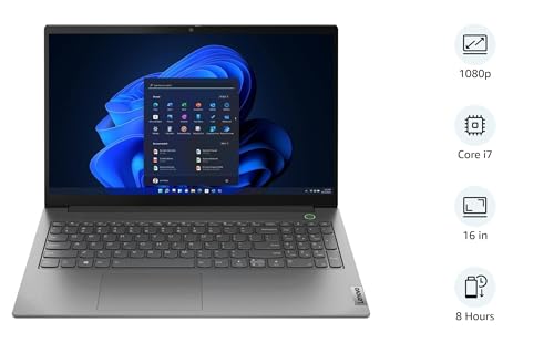 Lenovo Latest ThinkBook 16,16.0" FHD (1920 x 1080) IPS, Anti-Glare, 13th Gen Intel i7-13700H, 1TB SSD, 16GB DDR4 RAM, Thunderbolt 4, Win 11 Pro - Mineral Grey (Upgraded)