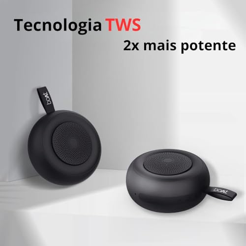 boAt Stone 135 Portable Wireless Speaker with 5W RMS Immersive Sound,IPX4 Water Resistance, True Wireless Feature, Up to 11H Total Playtime, Multi-Connectivity Modes With Type C Charging(Active Black)
