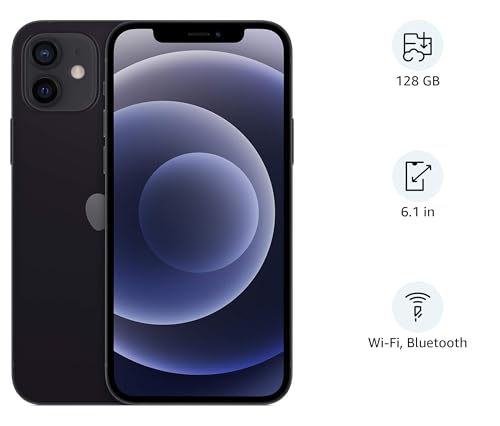 Apple iPhone 12 (128GB) - Black (Renewed)