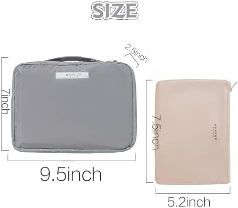 Queboom Travel Makeup Bag Cosmetic Bag Makeup Bag Toiletry bag for women and girls