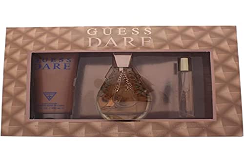 GUESS Dare 3 Pieces Gift Set For Women - 1 EDT 100 ml +200 ml Body Lotion +15 ml Mini Set