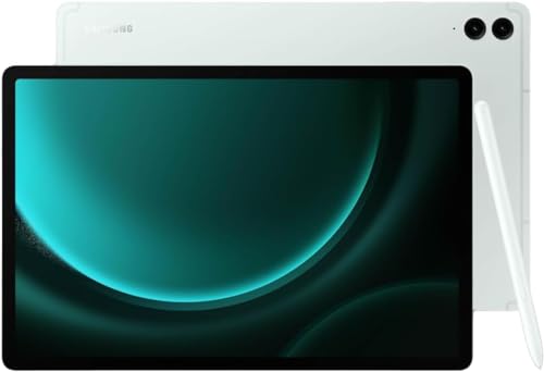 Samsung Galaxy Tab S9 FE 10.9" Android WiFi Tablet - 6GB RAM, 128GB Storage, IP68 Water- and Dust-Resistant, S Pen, 8MP Camera with Microfiber Cloth â Light Green, International Version