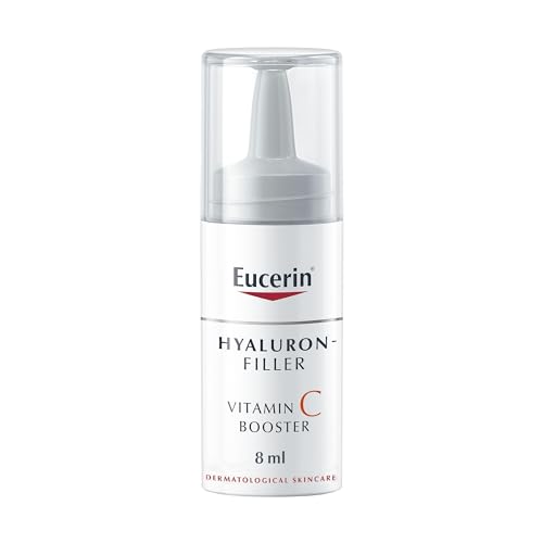 Eucerin Hyaluron Filler Anti-Aging Face Serum Vitamin C Booster with Hyaluronic Acid, Plumps up Deep Wrinkles, For Fresh and Radiant Skin, Suitable for All Skin Types, 8ml