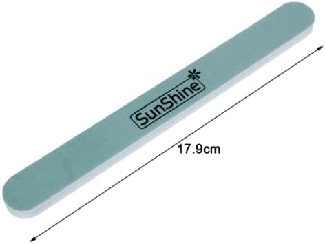Sunshine Nail Shine Buffer Nail File 600/3000 Grit, 15 Pieces, Two-Sided Manicure and Pedicure Tools