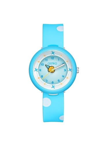 Astro Kids Japan PC21 Movement Watch, Analog Display and Silicon Strap - A23811-PPLL, L.Blue