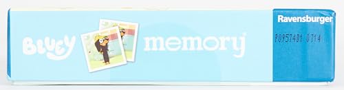 Ravensburger Bluey Mini Memory - Matching Picture Snap Pairs Game For Kids Age 3 Years and Up