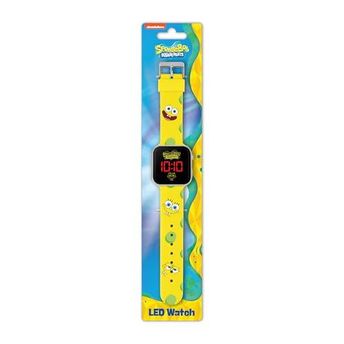 Spongebob Squarepants Boy's Digital Quartz Watch with Silicone Strap SGB4134