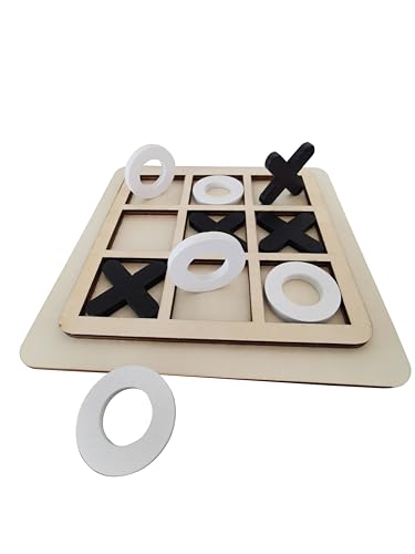 asmiat Creative Wooden Board Tic Tac Toe Game XO Table Toy Classical Family Children Puzzle Game Educational Toys