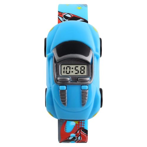 Boys Girls Kids Digital Car Watch - Azonee Fun Cartoon Wristwatch for Children, for Birthdays, and More