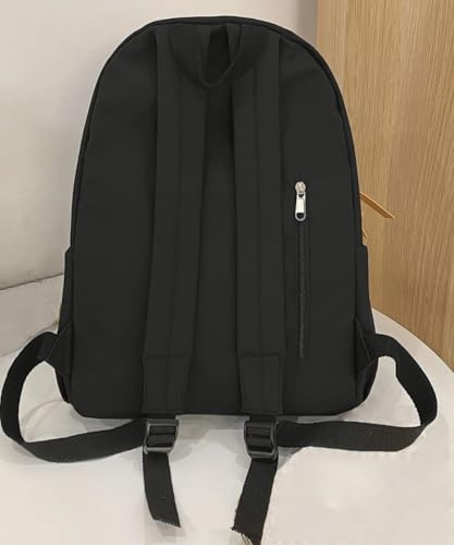 Glowic Unisex'S Standard Backpack For Men Women Boys Girls/Office School College Teens & Students (Wbag-64) (Black)