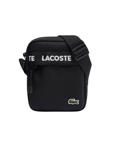Lacoste NU4686NZ Crossover Bag for Men, Tape Noir