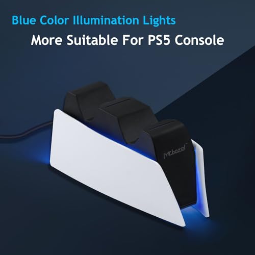 Mcbazel PS5 Controller Charger,Controller Charger Fast Charging Station Dock USB Type C Charging Adapter with LED Indicator compatible for PS5 Controller