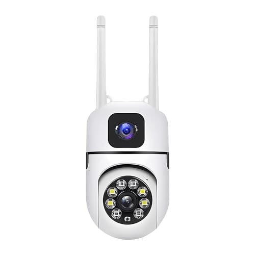 RUBO Safe Live CameraDual-Lens Indoor Camera, 2MP 360° Dual Lens Smart Security Camera, WiFi Wireless Indoor Security CameraMotion Tracking, Dual-Screen Display/Audio, Phone Alerts