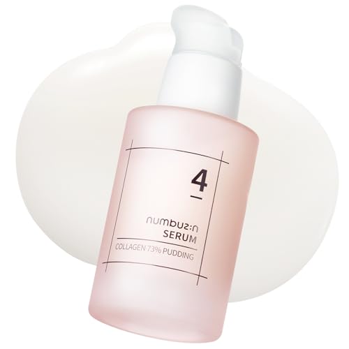 numbuzin No.4 Serum | Collagen 73% Pudding Serum | Pudding Serum for Wrinkles, Aging, Dull, Loose Skin, Ultra-Low Molecular Collagen, Elastin, Hyaluronic Acid, Niacinamide | 50ml
